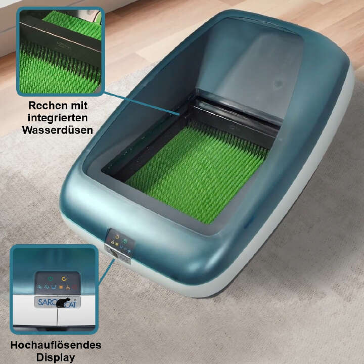 Rohrschneider Katzentoilette, selbst reinigend mit Wasserspülung